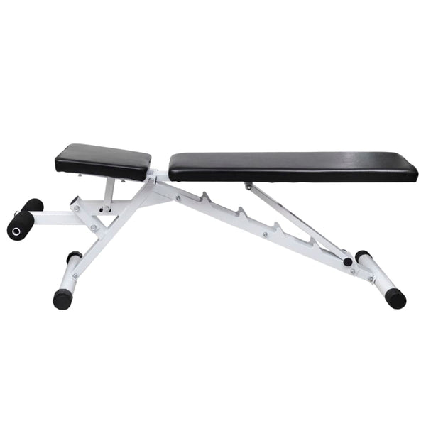 vidaXL Weight Bench with Barbell and Dumbbell Set 30.5 kg