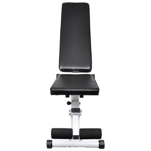 vidaXL Weight Bench with Barbell and Dumbbell Set 30.5 kg