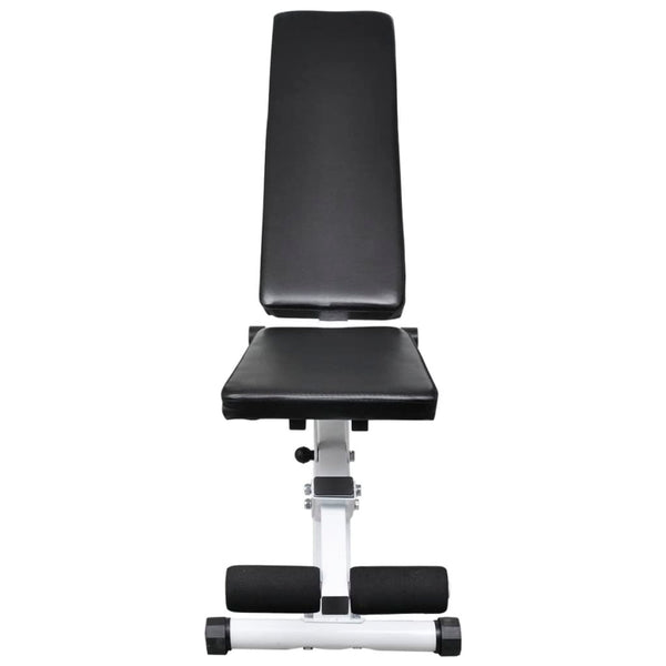 vidaXL Weight Bench with Barbell and Dumbbell Set 30.5 kg