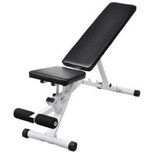 vidaXL Weight Bench with Barbell and Dumbbell Set 30.5 kg