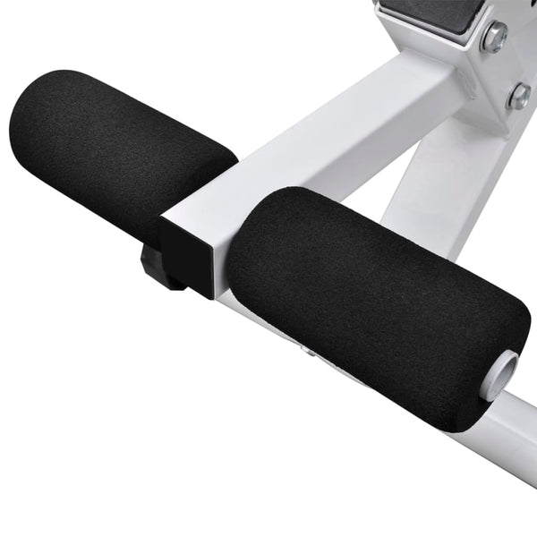vidaXL Weight Bench with Barbell and Dumbbell Set 30.5 kg