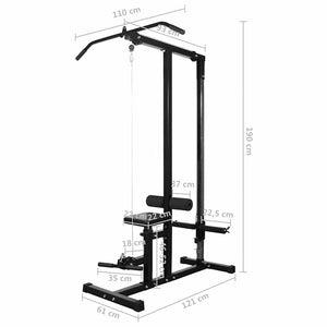 vidaXL Fitness Station with Barbell and Dumbbell Set 30.5 kg