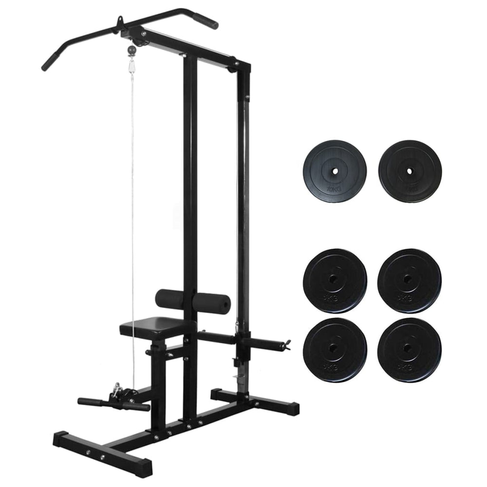 vidaXL Multi-Gym with Weight Plates 40 kg