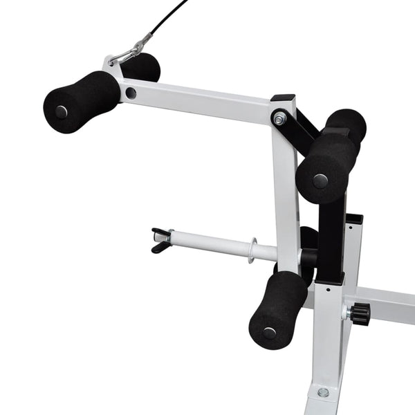 vidaXL Weight Bench with Rack, Barbell and Dumbbell Set 120 kg