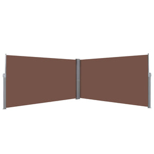 vidaXL Retractable Side Awning 160x600 cm Brown