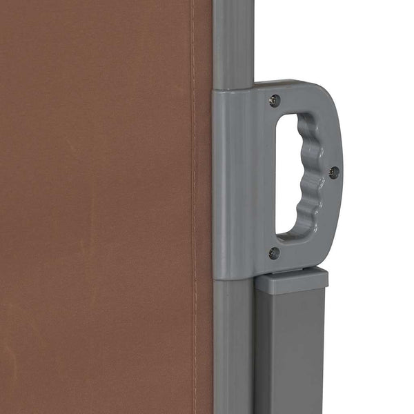 vidaXL Retractable Side Awning 160x600 cm Brown