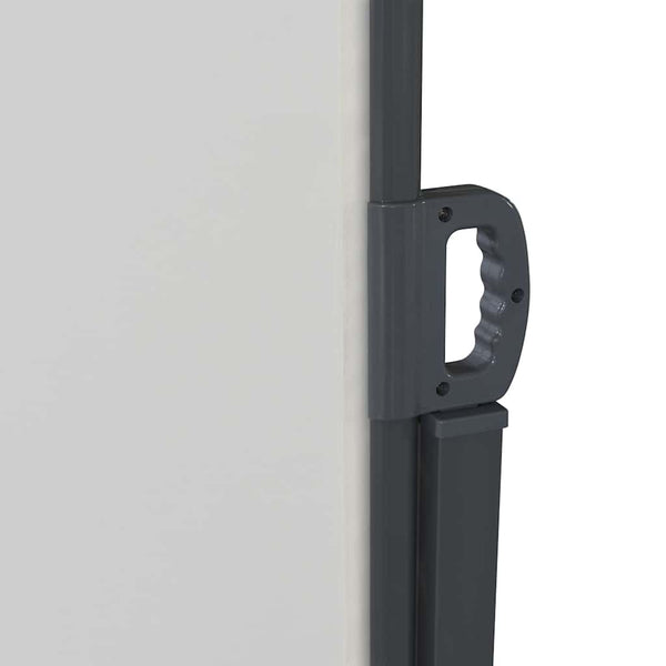 vidaXL Retractable Side Awning Cream 600 x 200 cm Metal