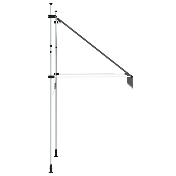 vidaXL Retractable Awning Manual 150 cm Anthracite