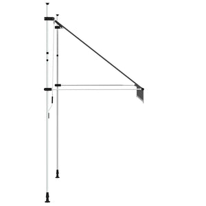 vidaXL Retractable Awning Manual 200 cm Anthracite
