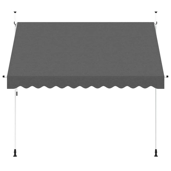 vidaXL Retractable Awning Manual 300 cm Anthracite