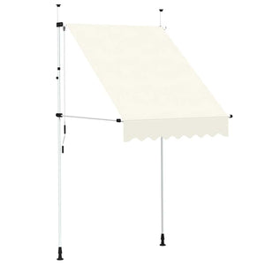 vidaXL Retractable Awning Manual 150 cm Cream