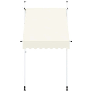 vidaXL Retractable Awning Manual 150 cm Cream