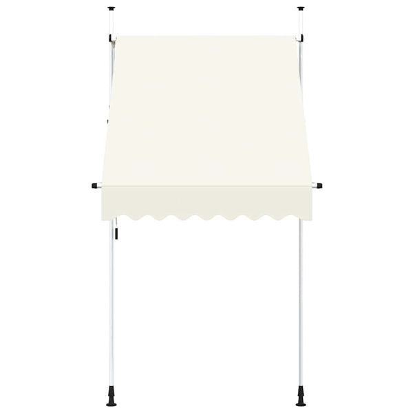vidaXL Retractable Awning Manual 150 cm Cream