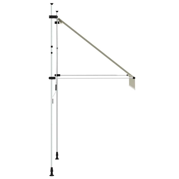 vidaXL Retractable Awning Manual 150 cm Cream