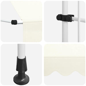 vidaXL Retractable Awning Manual 150 cm Cream