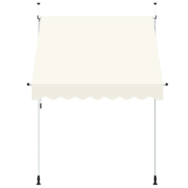 vidaXL Retractable Awning Manual 200 cm Cream