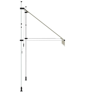 vidaXL Retractable Awning Manual 200 cm Cream