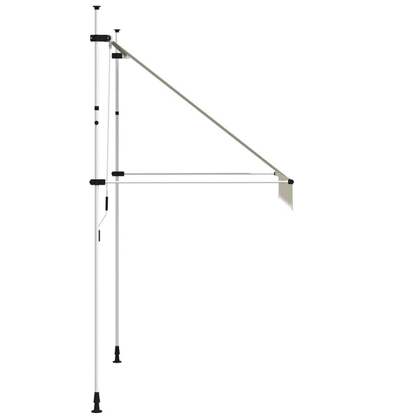 vidaXL Retractable Awning Manual 200 cm Cream