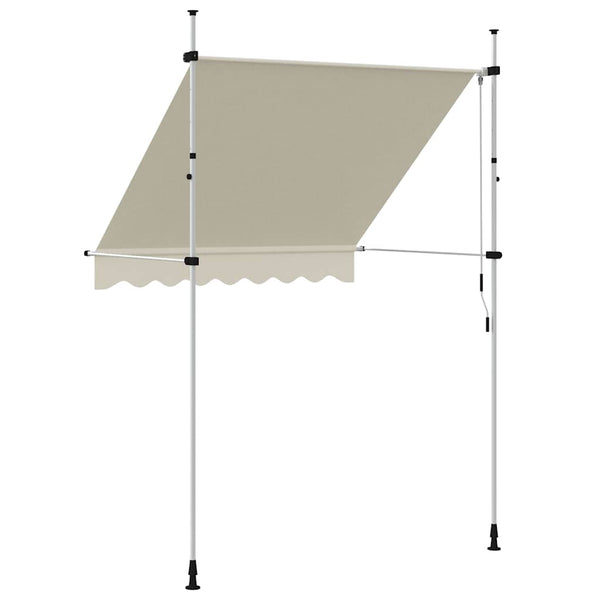 vidaXL Retractable Awning Manual 200 cm Cream