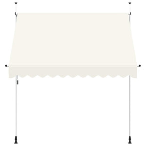 vidaXL Retractable Awning Manual 250 cm Cream