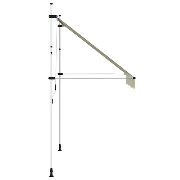 vidaXL Retractable Awning Manual 250 cm Cream