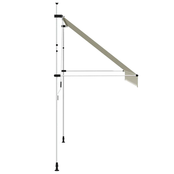 vidaXL Retractable Awning Manual 300 cm Cream