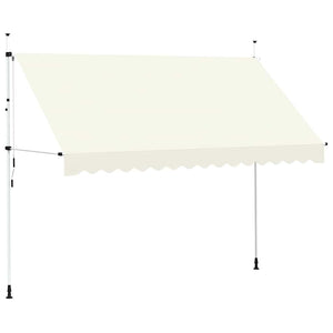 vidaXL Retractable Awning Manual 350 cm Cream