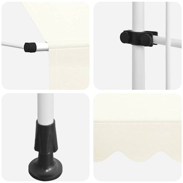 vidaXL Retractable Awning Manual 350 cm Cream