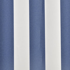 vidaXL Awning Fabric Canvas Blue & White 450x300 cm
