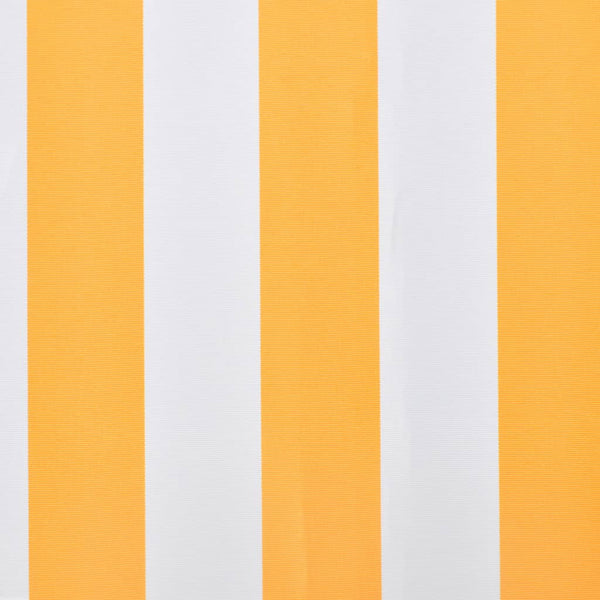 vidaXL Awning Fabric Canvas Orange & White 4.5x3 m