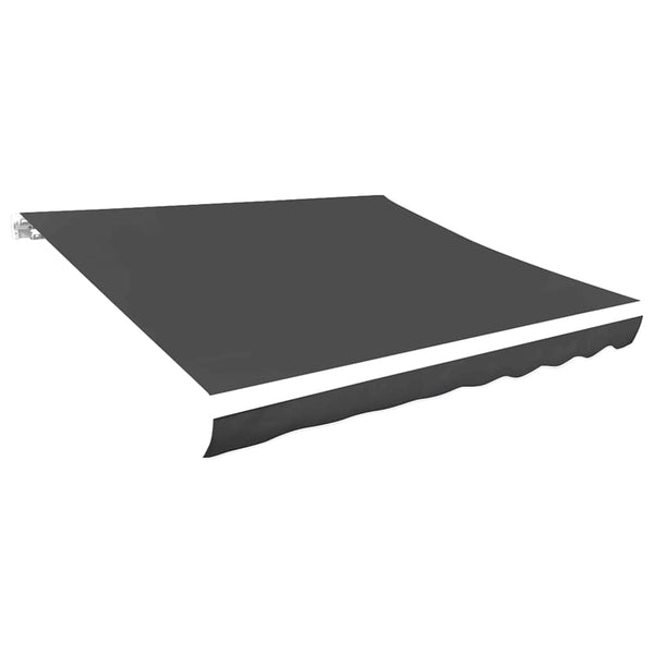 vidaXL Awning Fabric Canvas Anthracite 4.5x3 m