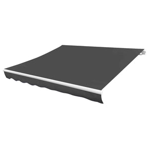 vidaXL Awning Fabric Canvas Anthracite 4.5x3 m