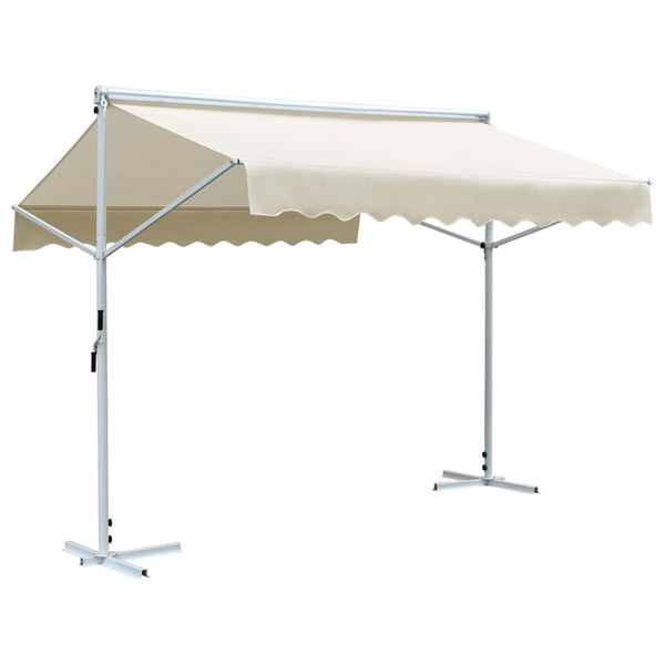 vidaXL Freestanding Awning 3x3 m Cream