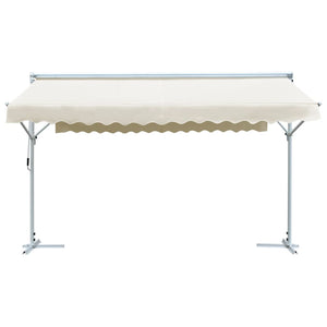 vidaXL Freestanding Awning Cream 4 x 3 m