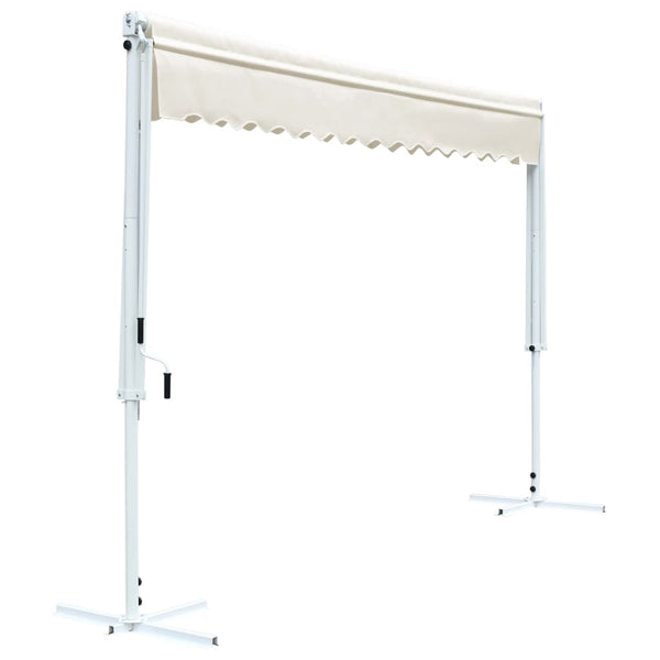 vidaXL Freestanding Awning Cream 4 x 3 m