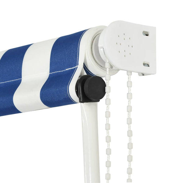 vidaXL Retractable Awning 250x150 cm Blue and White