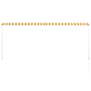 vidaXL Retractable Awning 300x150 cm Yellow and White
