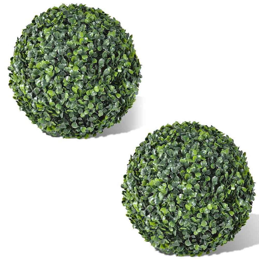 vidaXL Artificial Boxwood Topiary Ball 2 pcs 35 cm
