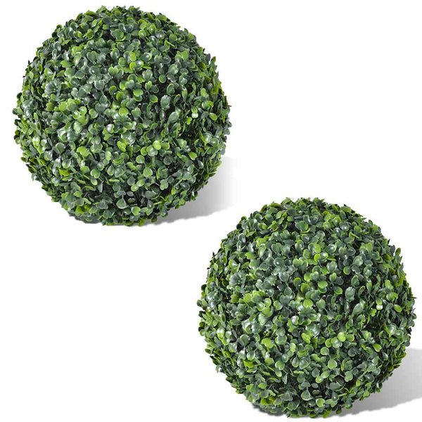 vidaXL Artificial Boxwood Topiary Ball 2 pcs 35 cm