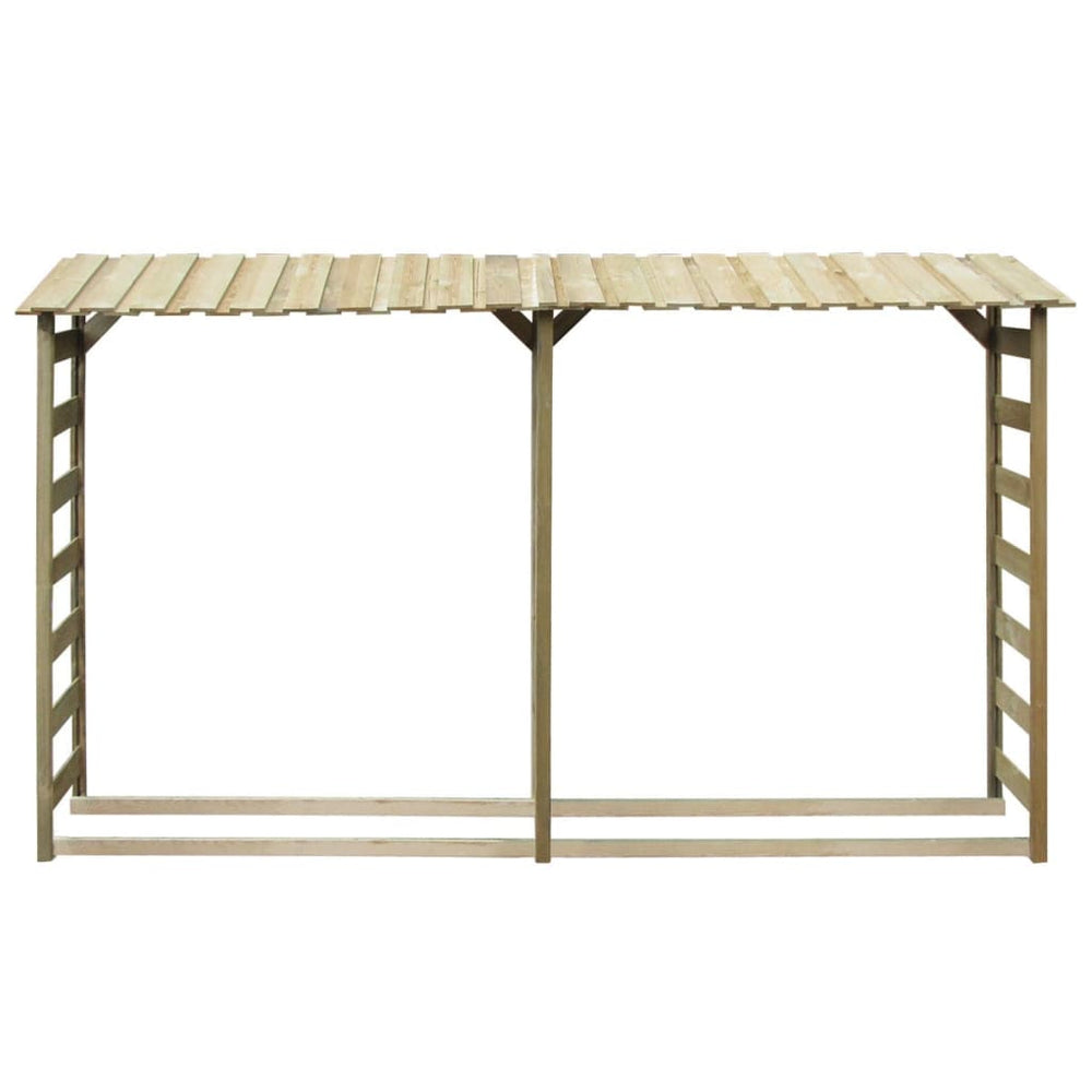 vidaXL Log Storage Shed 300x44x176 cm Impregnated Pinewood