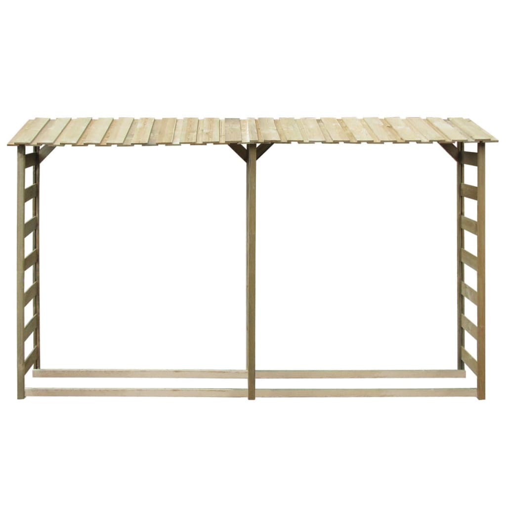 vidaXL Log Storage Shed 300x44x176 cm Impregnated Pinewood