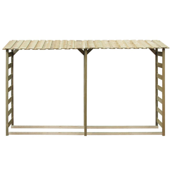 vidaXL Log Storage Shed 300x44x176 cm Impregnated Pinewood