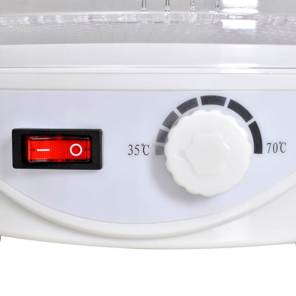 vidaXL Round Food Dehydrator 250 W 6 Trays