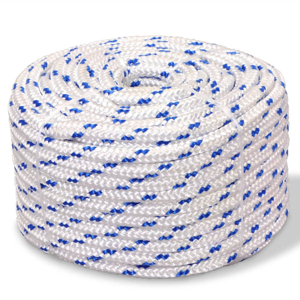 vidaXL Boat Rope Polypropylene 12 mm 250 m White