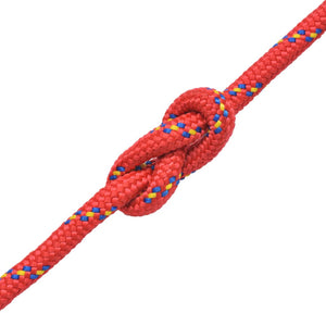 vidaXL Boat Rope Polypropylene 16 mm 50 m Red