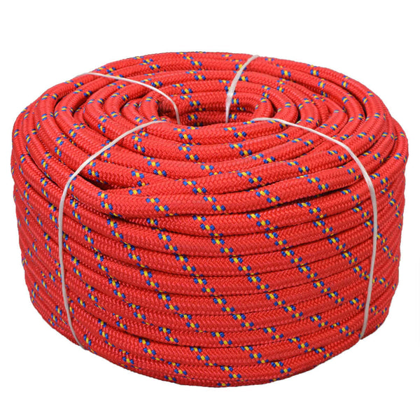 vidaXL Mooring Rope Polypropylene 18 mm 50 m Red