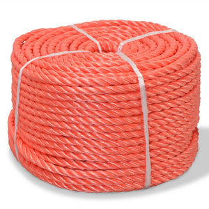 vidaXL Polypropylene Rope 10 mm 500 m Orange