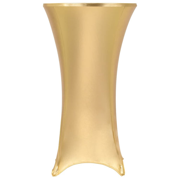 vidaXL 2-Pack Stretch Tablecloths Golden 60 cm