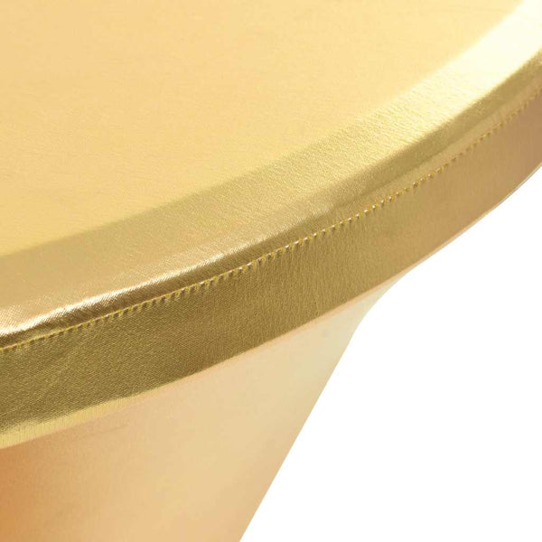 vidaXL 2-Pack Stretch Tablecloths Golden 60 cm