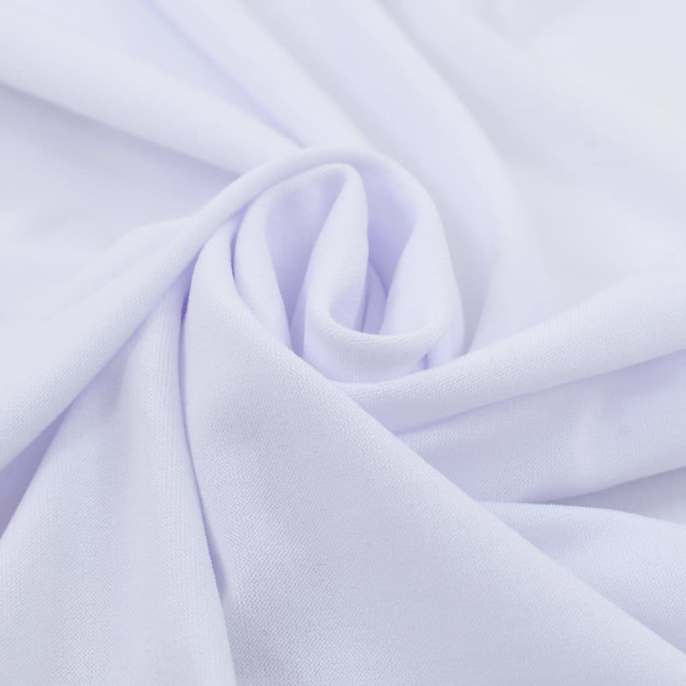 vidaXL 2-Pack Stretch Tablecloths with Edging White 150x74 cm